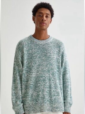 BDG Men's Sage Green Crewneck Knit Sweater
